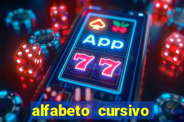 alfabeto cursivo para treinar caligrafia